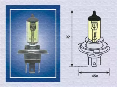 H4 12 TC Лампа розжарювання (H4 12V 60/55W TC) MAGNETI MARELLI 002575100000