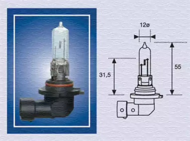 HB3 12 Лампа розжарювання (HB3 12V 65W) MAGNETI MARELLI 002577200000