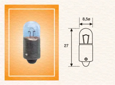 T4W 12 Лампа розжарювання (12V T4W) MAGNETI MARELLI 002893100000
