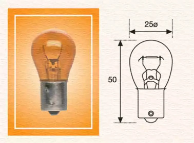 Лампа накаливания PY21W 24V MAGNETI MARELLI 008508100000