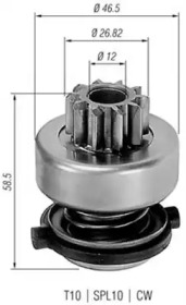 Бендикс стартера Ford Escort/Fiesta/Sierra MAGNETI MARELLI 940113020149