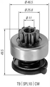 Бендикс стартера MAGNETI MARELLI 940113020301
