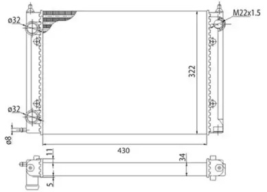 Радиатор MAGNETI MARELLI 350213202003