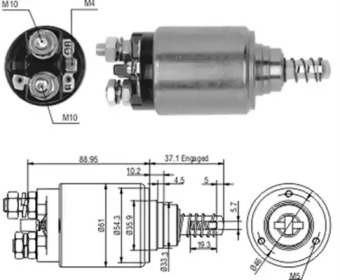 Втягуюче реле MAGNETI MARELLI 940113050187