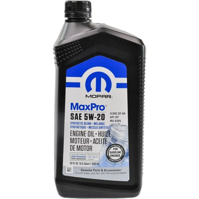 Mopar MaxPro 5W-20 0.946 л. 68518202AA