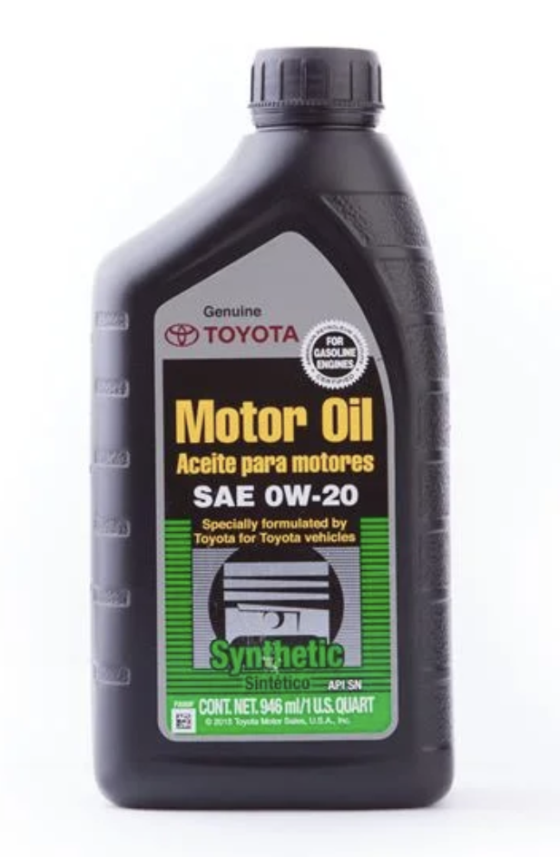 Toyota Motor Oil 0W-20 0.946 л. 002790WQTE