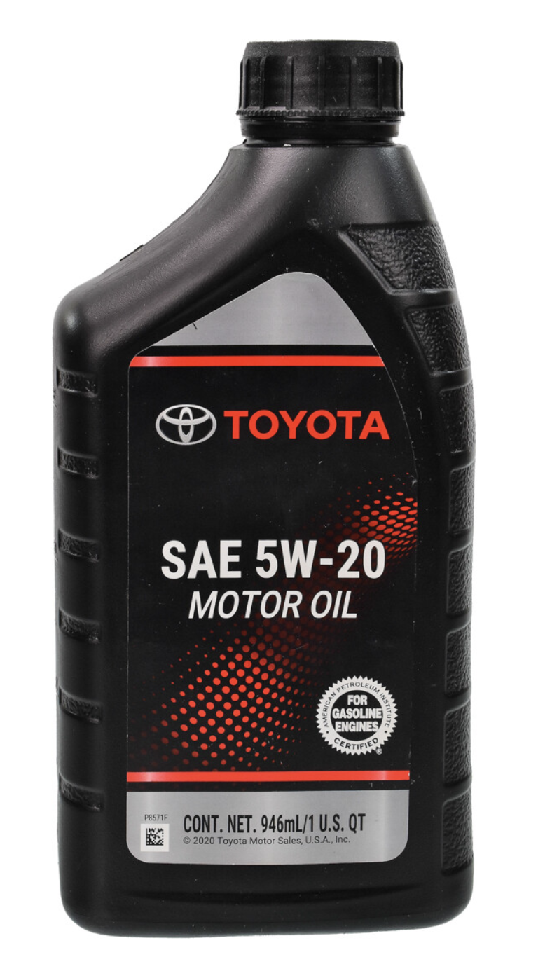 Toyota Motor Oil 5W-20 0.946 л. 002791QT20