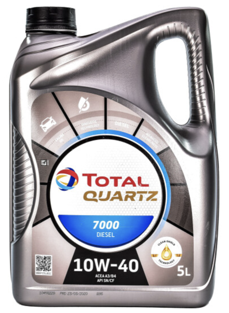 Total Quartz 7000 Diesel 10W-40 5 л. 214108
