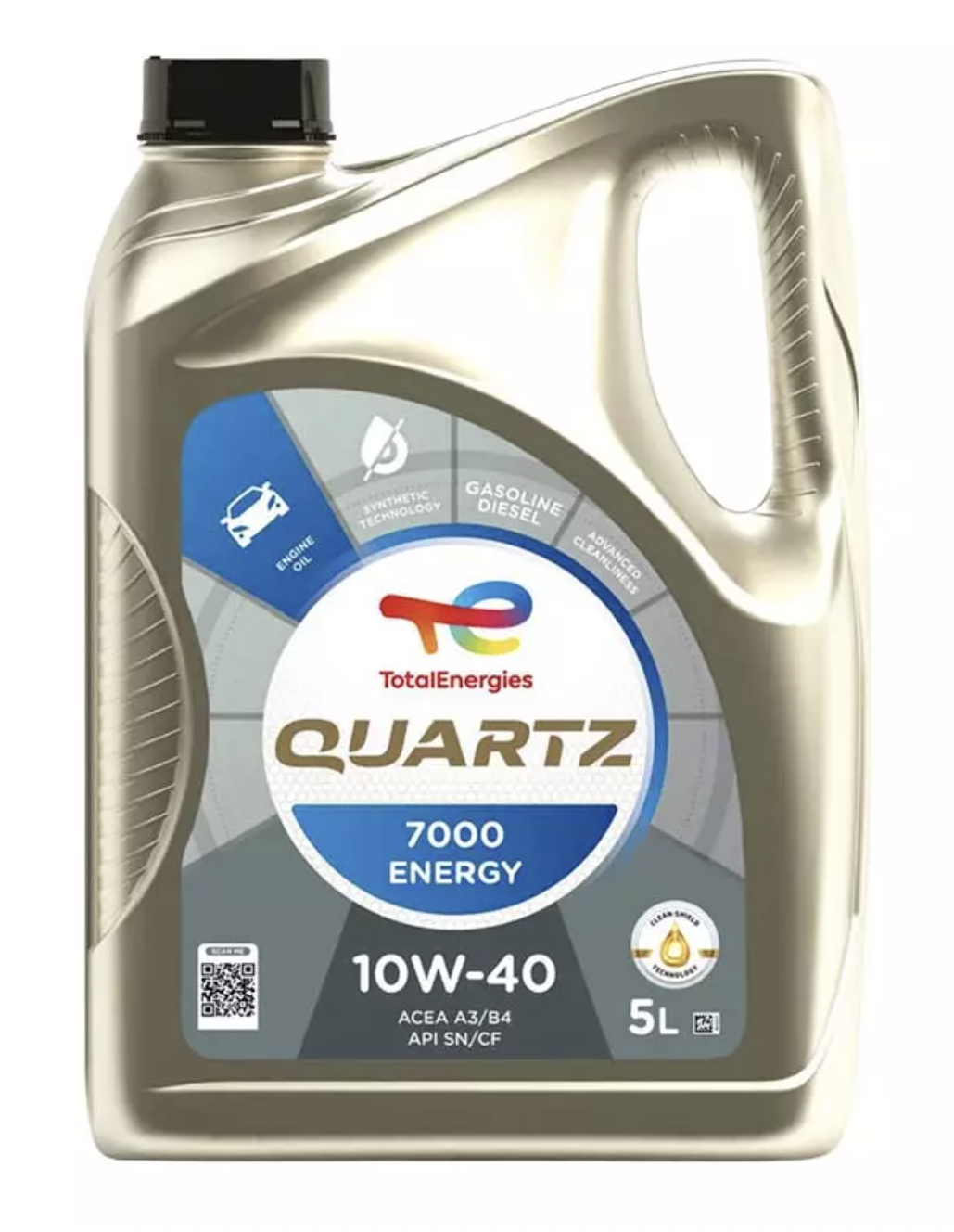 Total Quartz 7000 Energy 10W-40 5 л. 214114