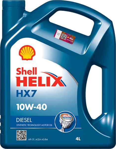 Олива моторна SHELL Helix D HX7 10W-40 4л ТОВ-У001592