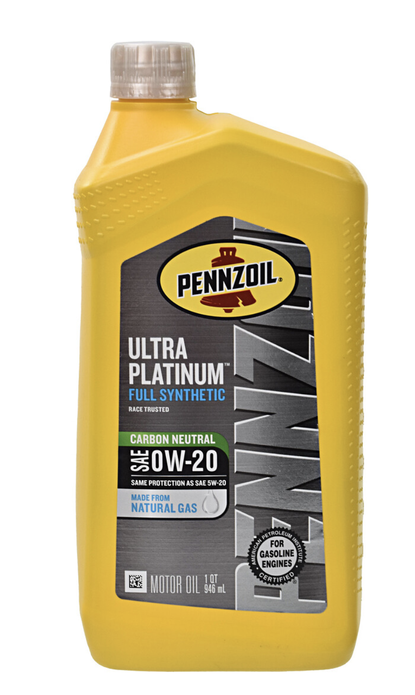 Pennzoil Platinum Ultra 0W-20 0.946 л. 550039860