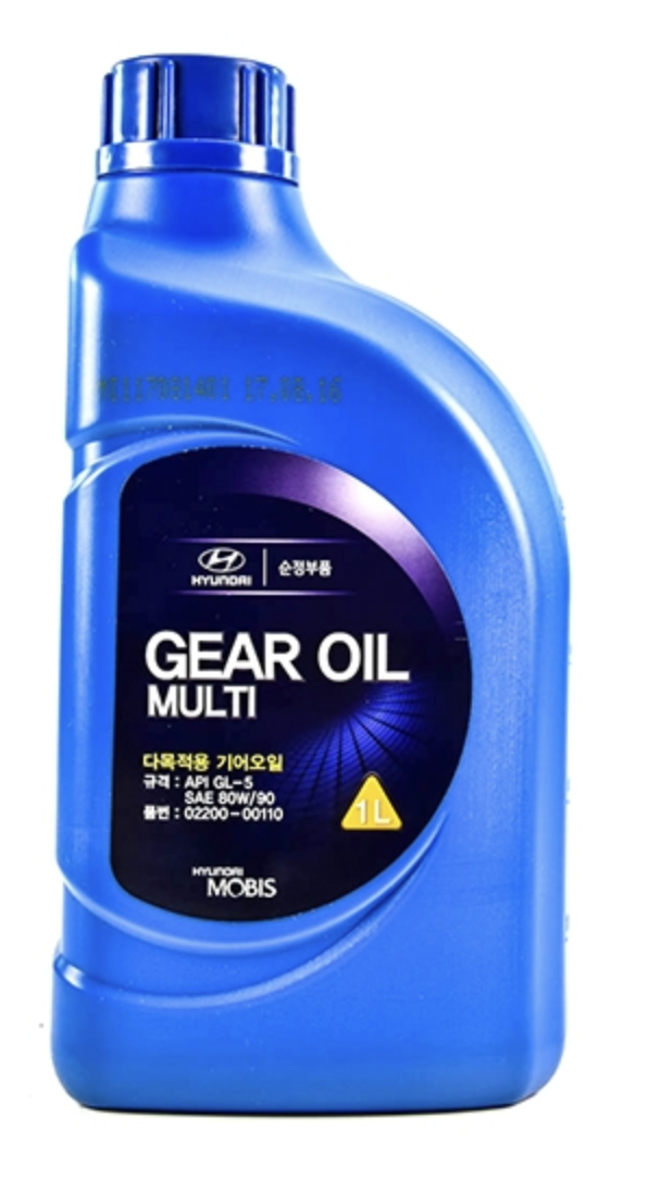 MOBIS (Hyundai, Kia) Gear Oil Multi 80W-90 GL-5 1 л. 0220000110