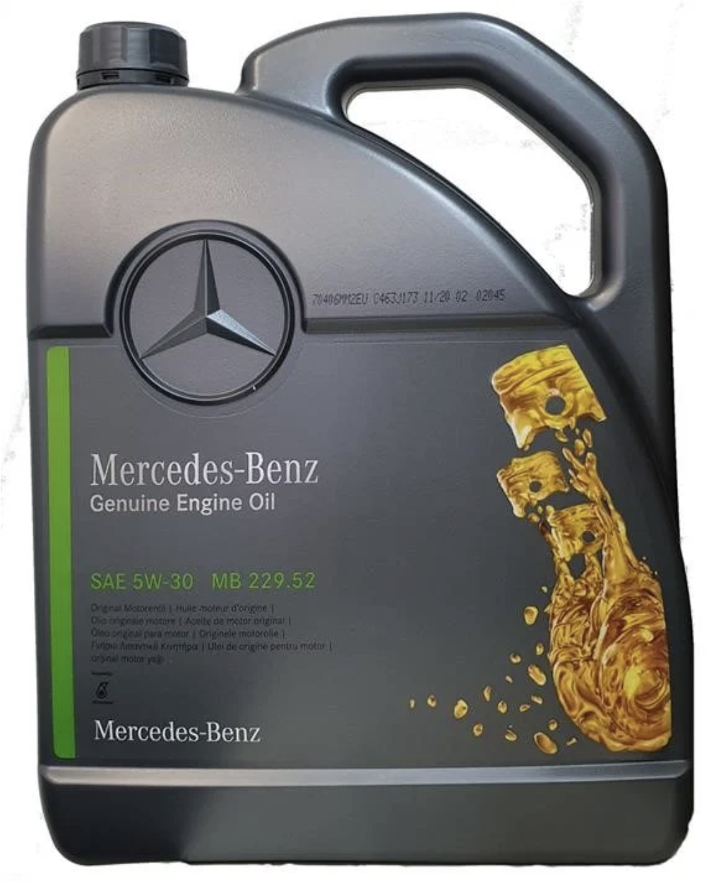 Mercedes 229.52 Engine Oil 5W-30 5 л. A000989700613