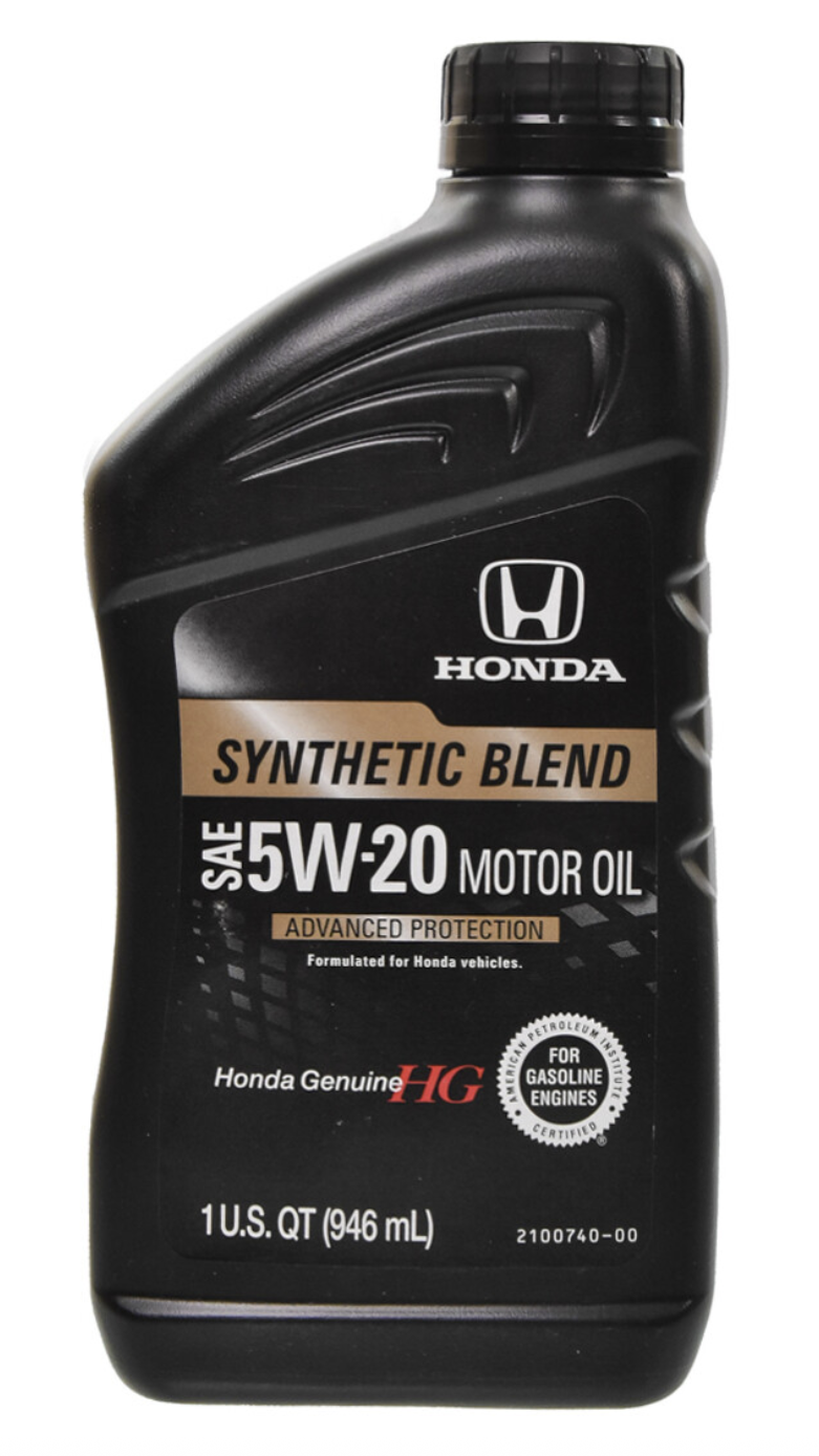 Honda Motor Oil Synthetic Blend 5W-20 0.946 л. 087989132