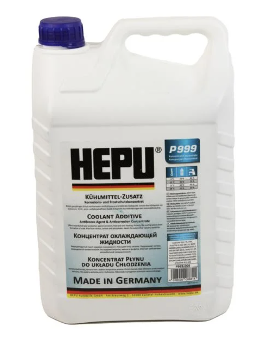 Hepu Antifreeze G11 (синій, концентрат -76°С) 5 л. P999-005