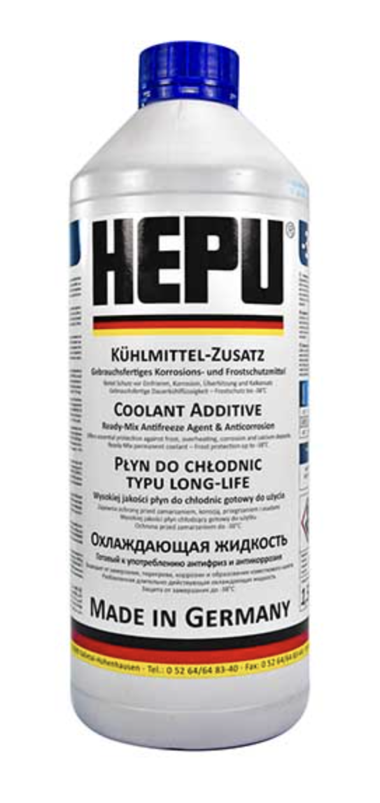 Hepu Antifreeze G11 (синій, готовий -37°С/-38°С) 1.5 л. P900-RM11