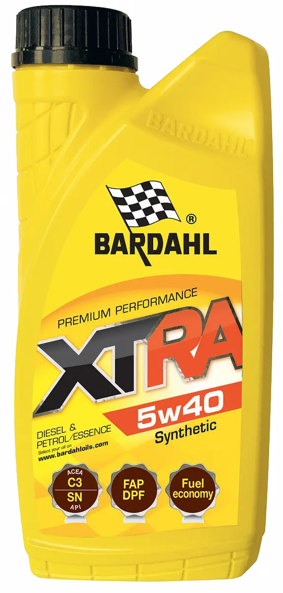 BARDAHL XTRA 5W-40  C3 VW 505.01, MB 229.51, BMW Longlife-04 1 л. 34121