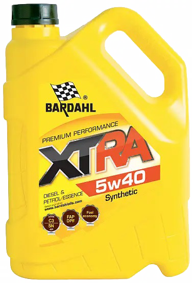 BARDAHL XTRA 5W-40  C3 VW 505.01, MB 229.51, BMW Longlife-04 5 л. 34123