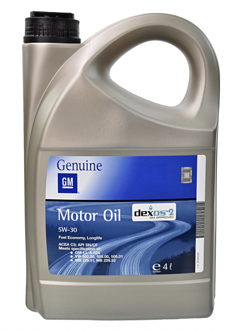 GM Motor Oil Dexos2 5W-30 4 л. General Motors 93165556