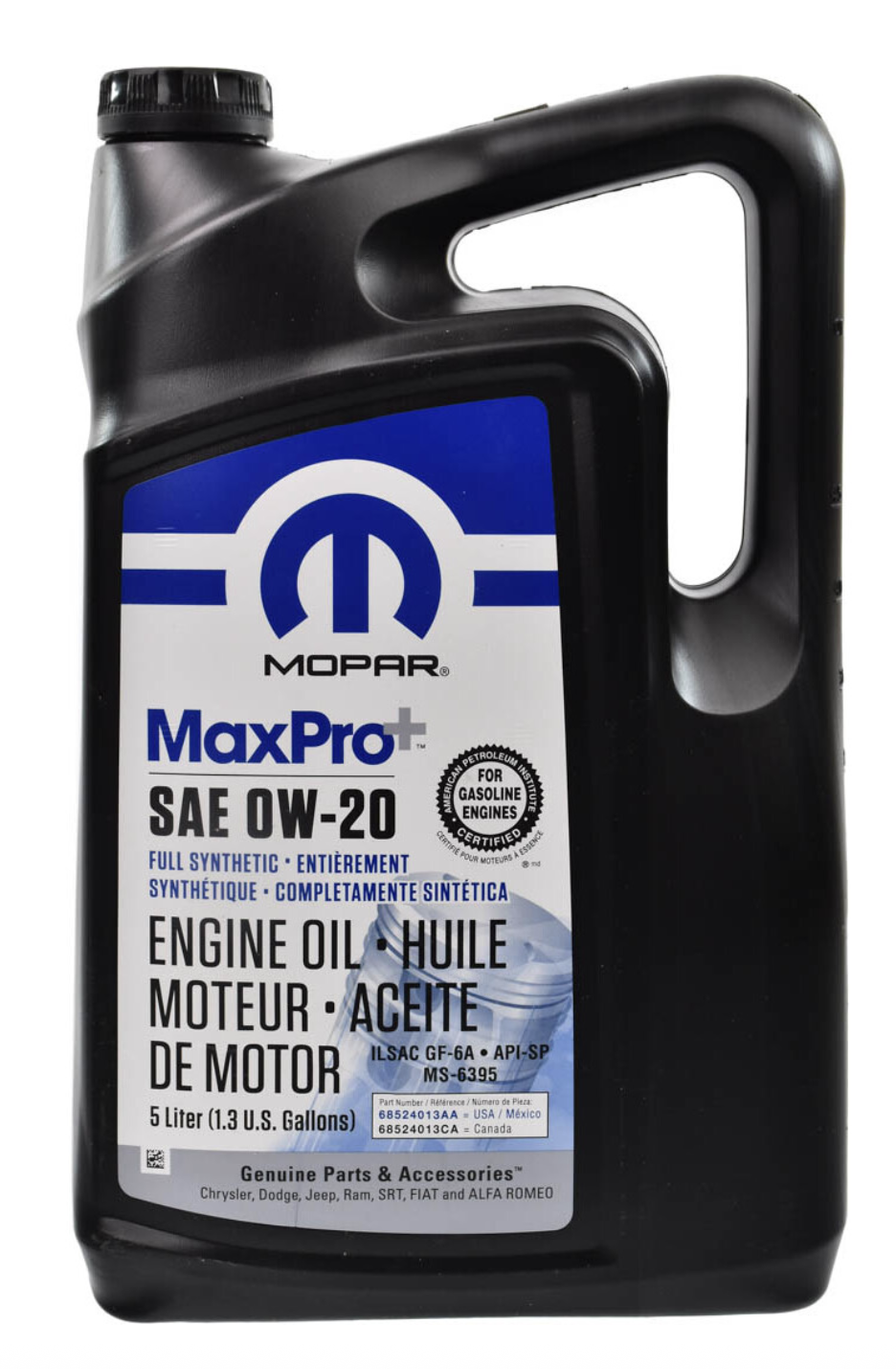 Mopar MaxPro 0W-20 5 л. 68218951AC