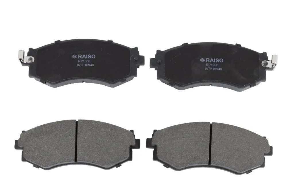Колодки гальмівні передні Raiso — Nissan Primera, Nissan Prairie, Nissan 200SX та ін. RP1008