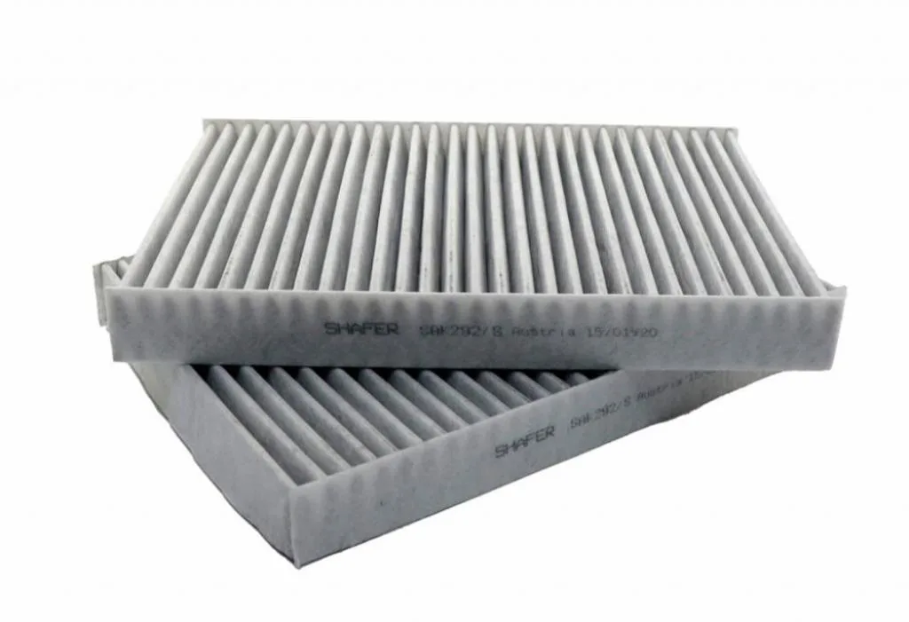 Фильтр салонний MB S (C215, C216, C217, W221, W222, V222, X222), Ssangyong Musso, 2.2D-6.3, 99-, (к-кт 2шт), угольный SHAFER SAK292/S