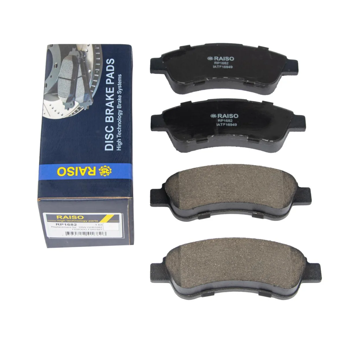 Колодки гальмівні задні Raiso — Citroen Jumper, Fiat Ducato, Peugeot Boxer RP1682