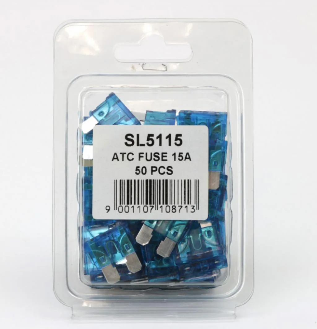 Запобіжник euro 15A (пластикова упаковка по 50шт) SHAFER SL5115