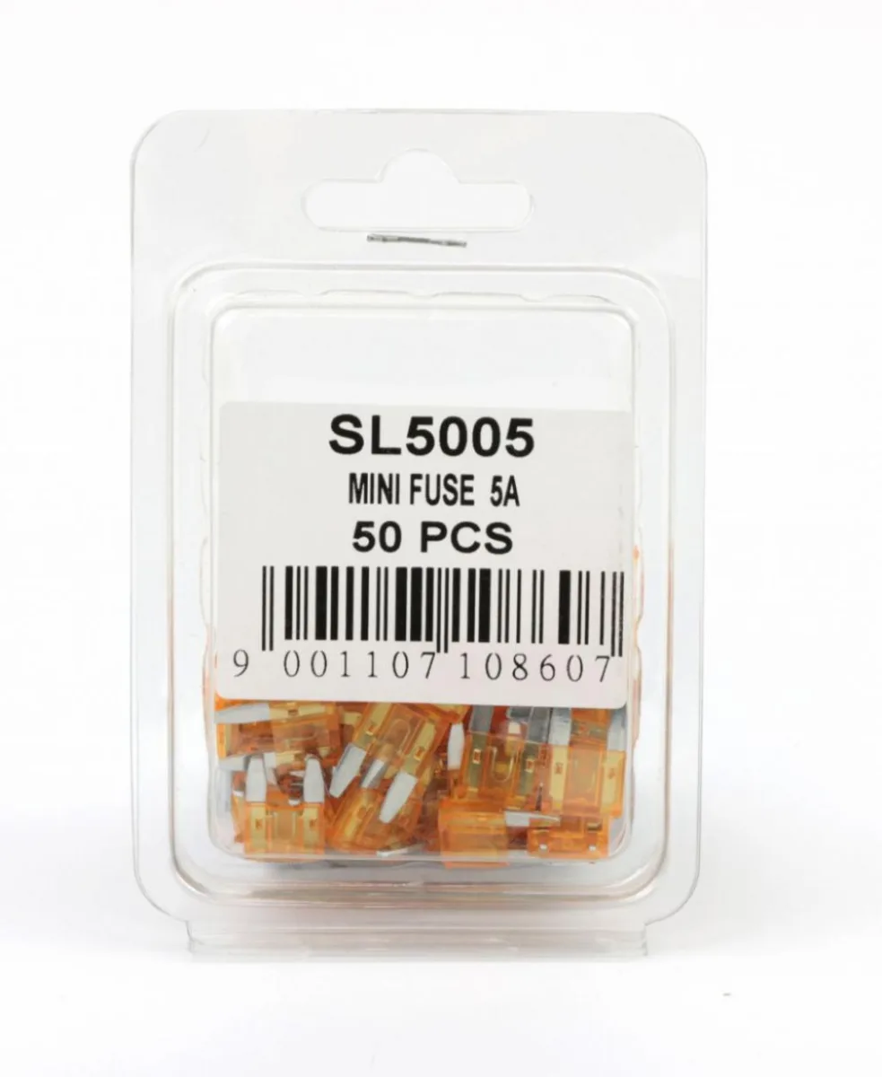 Запобіжник Mini 5A (пластикова упаковка по 50шт) SHAFER SL5005