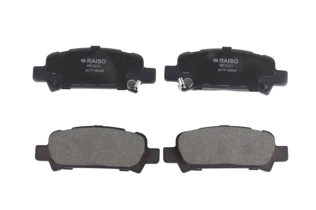 Колодки гальмівні задні Raiso — Subaru Forester, Subaru Impreza, Subaru Legacy та ін. RP3223