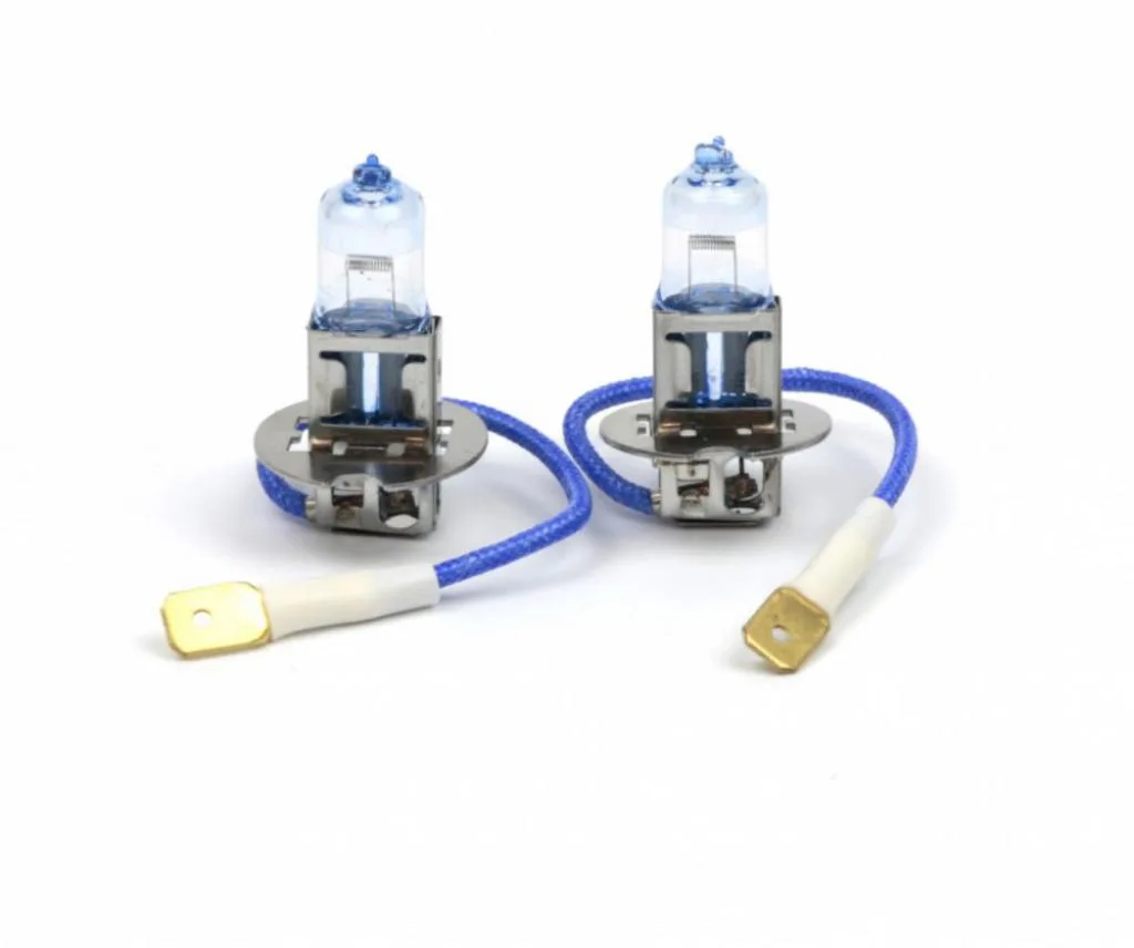 Лампа галогенова H3 12V55W Super Vision Ultra +100% (комплект, пластиковий бокс  2шт) SHAFER SL3003