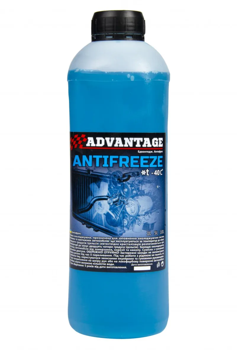 Антифриз ADVANTAGE 1л (0,9 кг) синій УКРАЇНА adv23