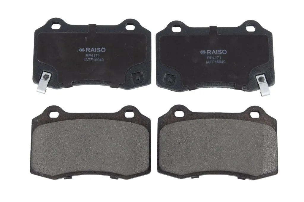 Колодки гальмівні задні Raiso — Tesla Model X, Tesla Model S, Chevrolet Camaro та ін. RP4171