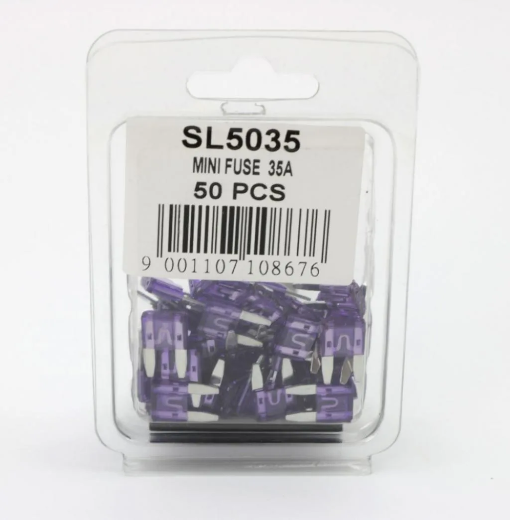 Запобіжник Mini 35A (пластикова упаковка по 50шт) SHAFER SL5035