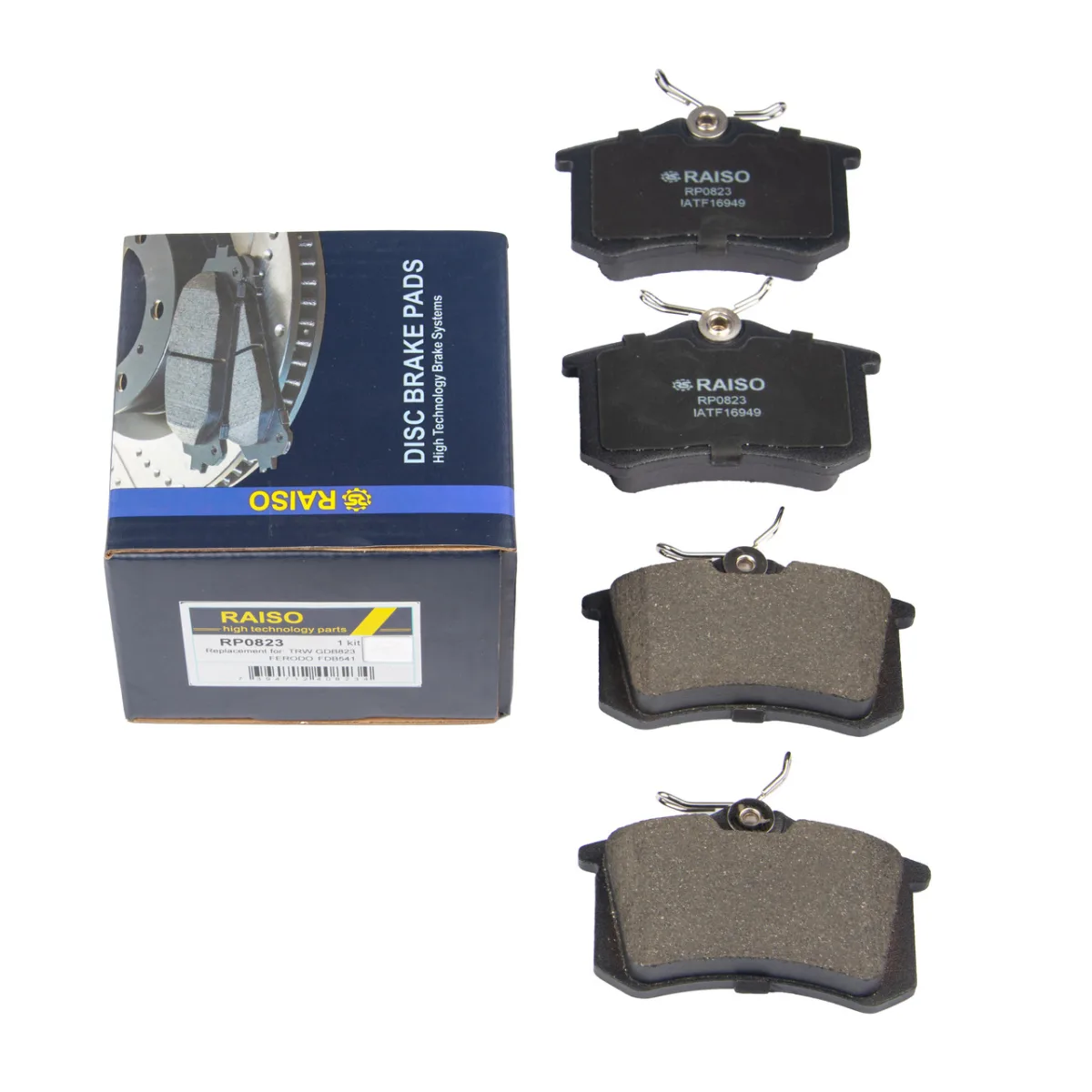 Колодки гальмівні задні Raiso — Audi A6, Audi A4, Volkswagen Passat та ін. RP0823
