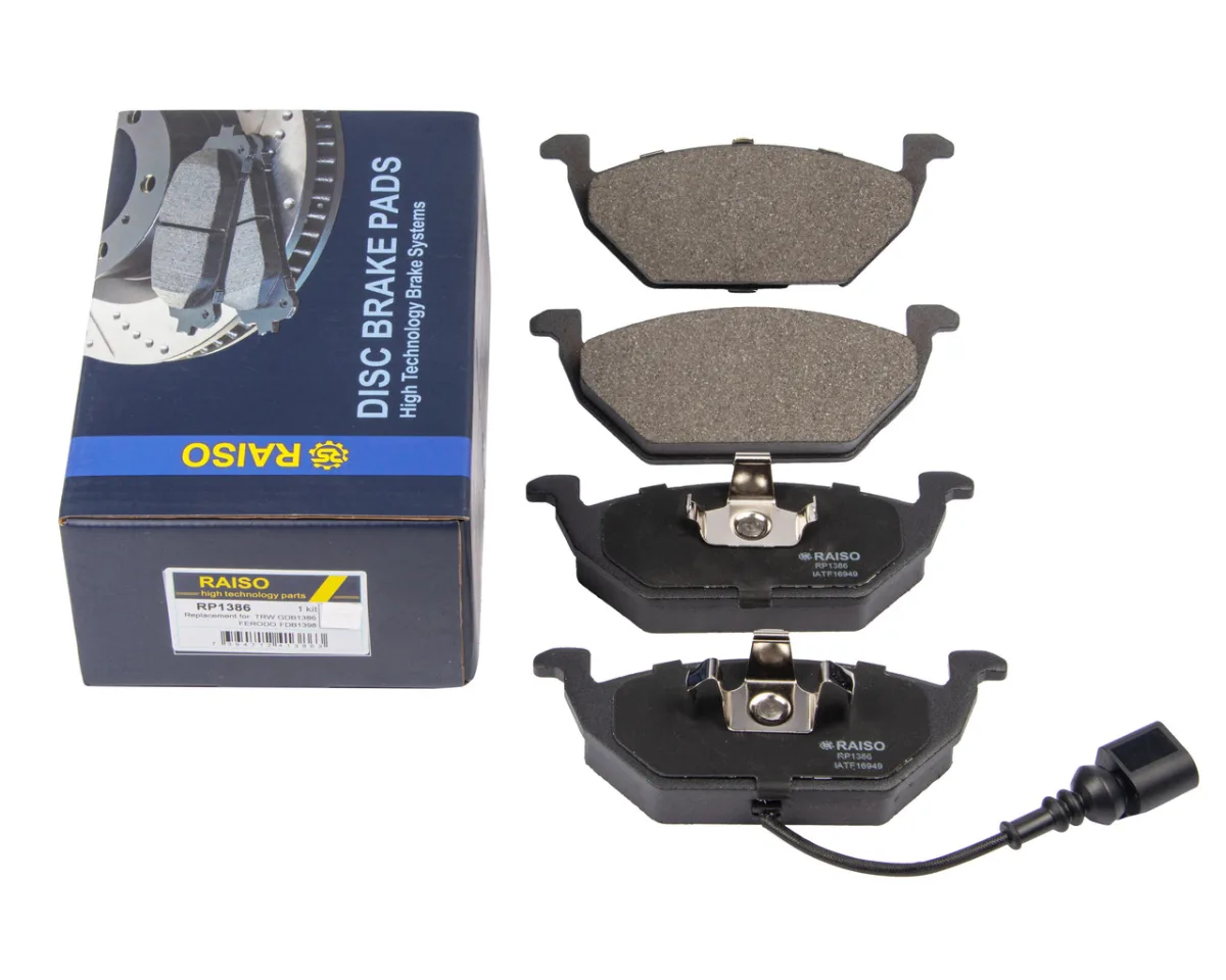 Колодки гальмівні передні Raiso — Volkswagen Caddy, Volkswagen Golf, Skoda Octavia та ін. RP1386