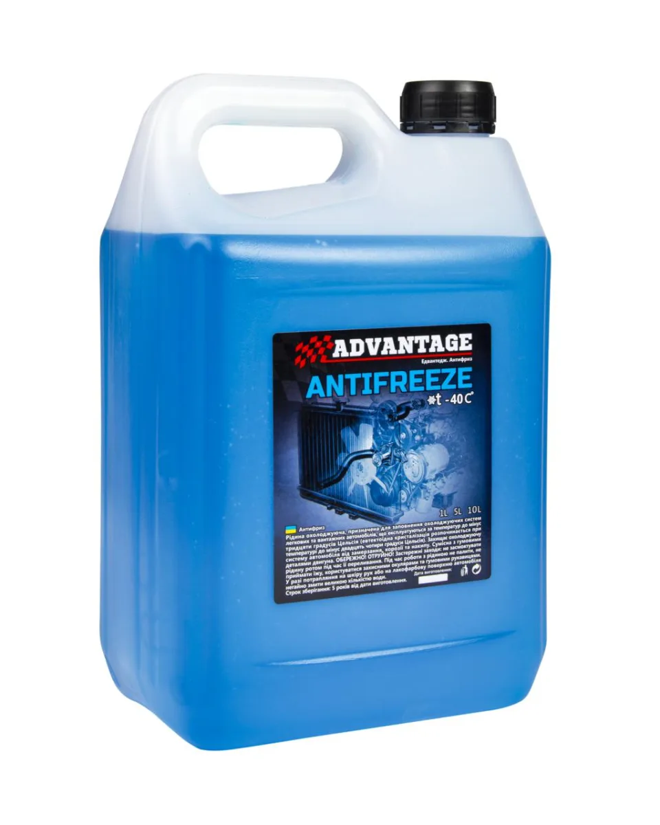 Антифриз ADVANTAGE 5л каністра синій УКРАЇНА adv26 — фото 2
